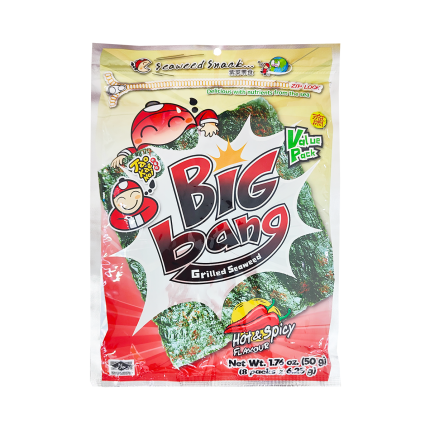 TAOKAENOI Big Bang Hot and Spicy Seaweed 50g