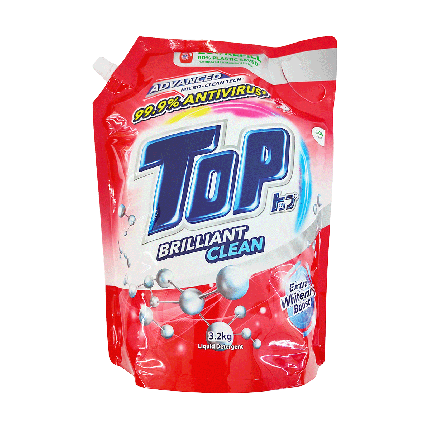 TOP Liquid Detergent Brilliant Clean Refill 3.2kg