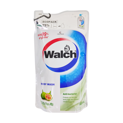 WALCH Anti Bacterial Body Wash White Tea Fig Refill 850ml