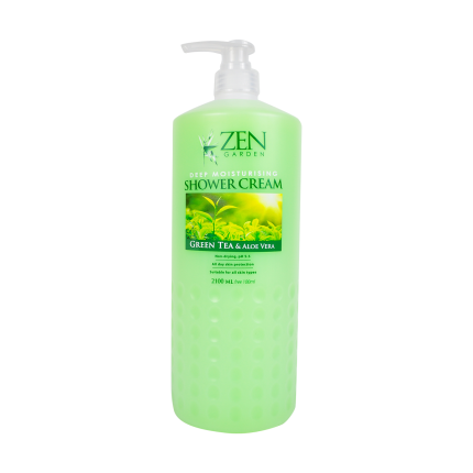 ZEN Shower Cream Green Tea and Aloe Vera 2.1 L