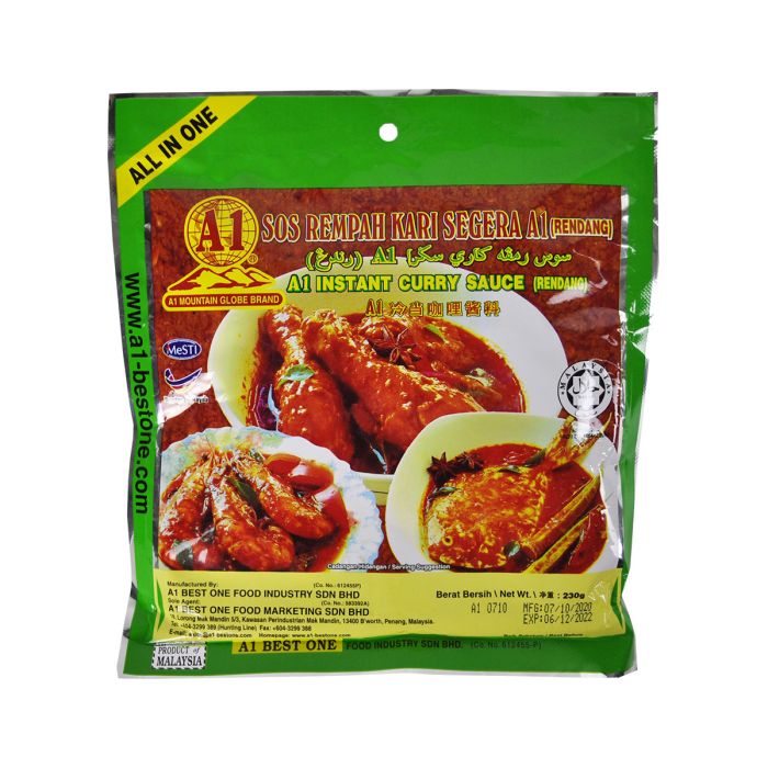A1 BEST ONE Curry Paste Rendang 230g