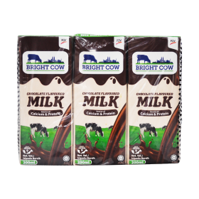 BRIGHT COW Chocolate Flavoured Milk 6x200ml