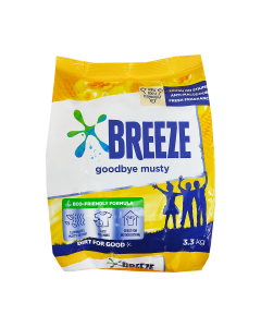 BREEZE Detergent Powder Goodbye Musty 3.3kg
