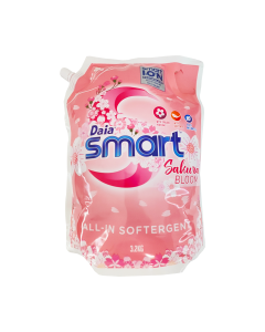 DAIA SMART Liquid Detergent All-In Softergent Sakura Bloom Refill 3.2kg