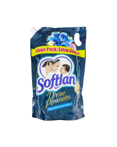 SOFTLAN Fabric Softener Divine Pleasures Aqua Lilies & Sweet Peonies Refill 1.5L
