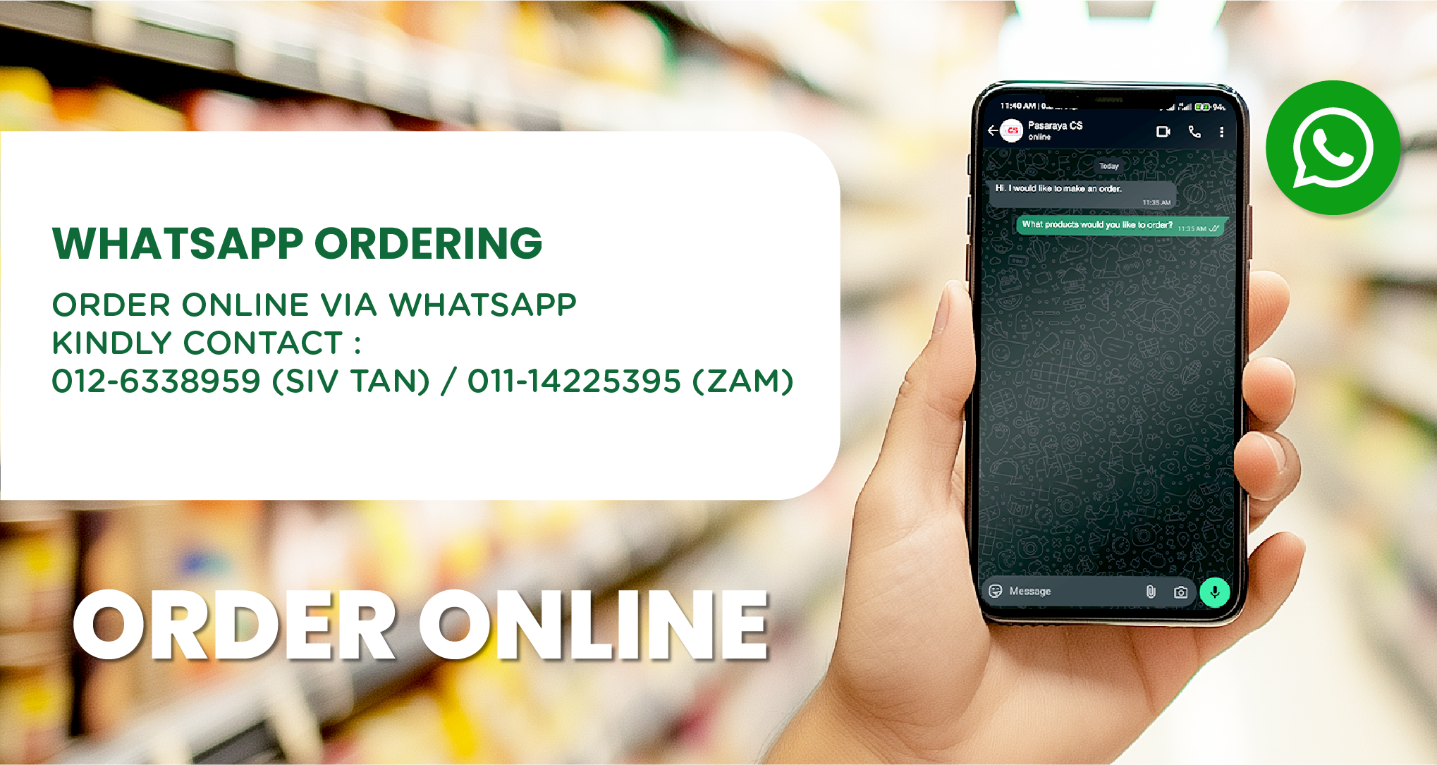 Whatsapp Ordering